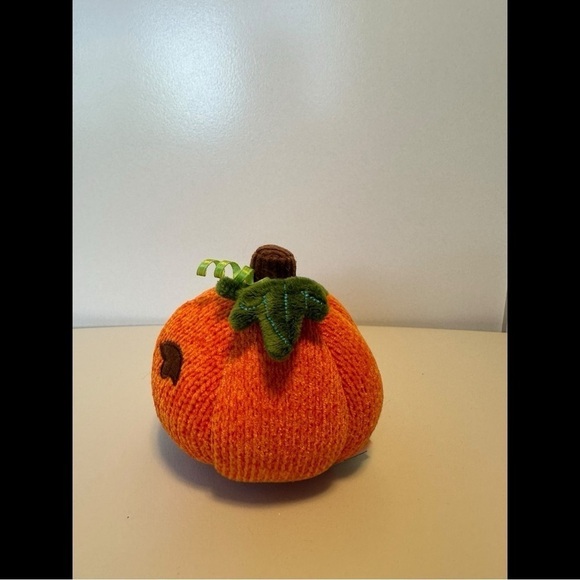 Starbucks Jack-O-Lantern 2007 Small Vintage Halloween Fall Pumpkin Knit Plush - Picture 6 of 8